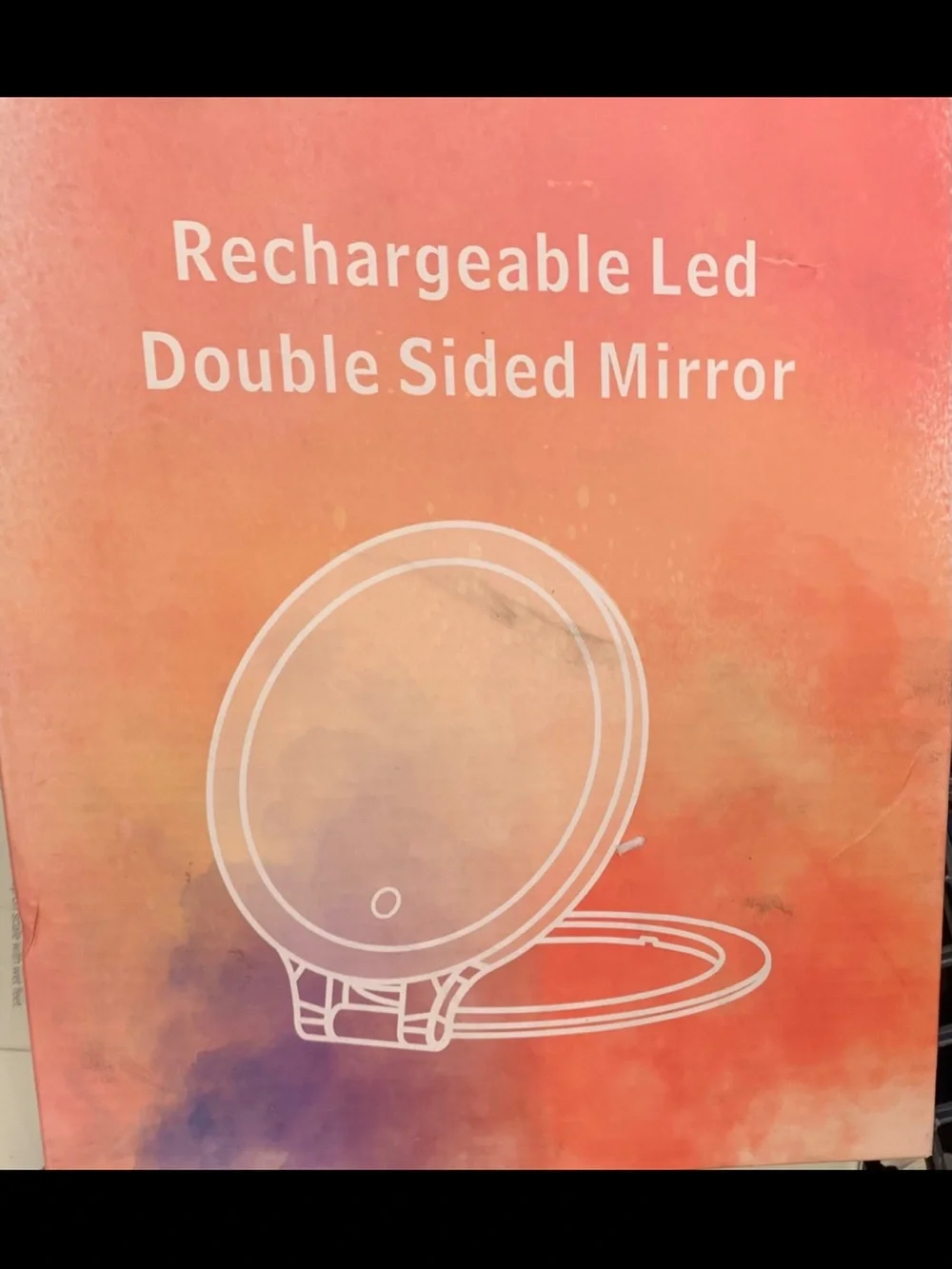 DeWEISN 10X LED Lighted Double-Sided Makeup Mirror